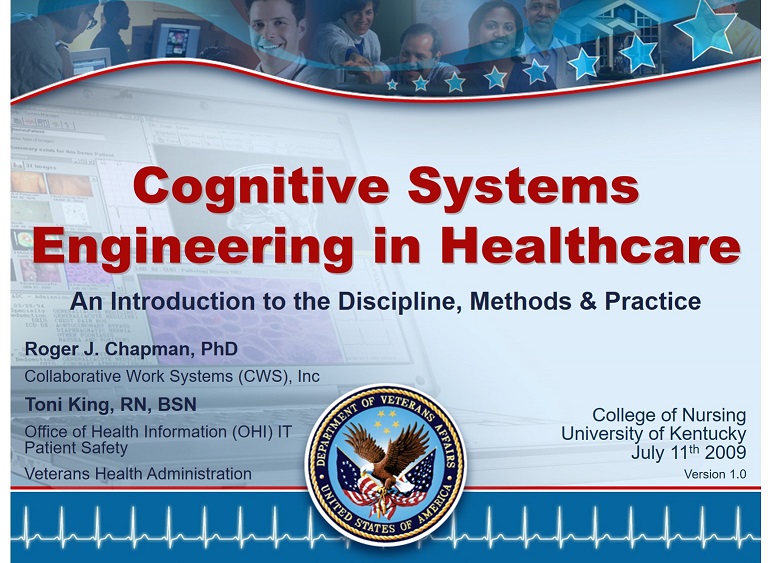A tailored presentation on Cognitive Systems Engineering
